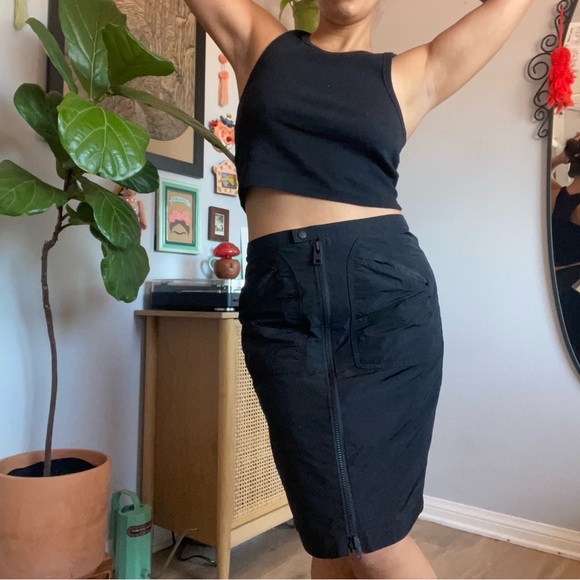 Onitsuka Tiger by Asics Dresses & Skirts - NWT Ontisuka Tiger x Andrea Pompilio Black Cargo Style Skirt